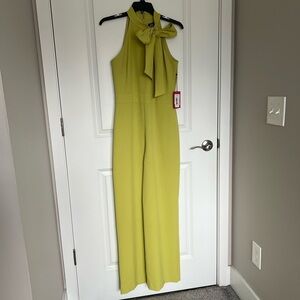 Vince Camuto Vibrant Green Halter Jumpsuit